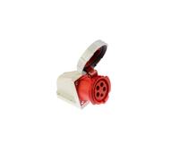 Enchufe fijo 32A 5P 400V rojo IP67/sin enchufe fijo 1252-6
