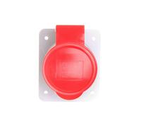 Enchufe fijo 4P 32A 400V rojo IP44 10 6H IEC 309 HP GW62220H