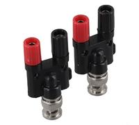 Enchufe hembra banana dual de 4 mm con conector macho BNC para una fácil configuración de audio