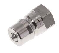 Enchufe hidráulico de acero inoxidable DN 12.5 con rosca NPT hembra de 1/2 pulgada ISO 7241-1 B D 23.5mm
