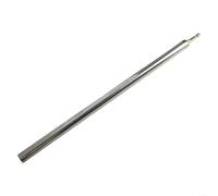 Enchufe hueco extendido de acero inoxidable para instalaciones de conductos elevados, vástago hexagonal de 1/4 pulgadas (14 x 350 mm)