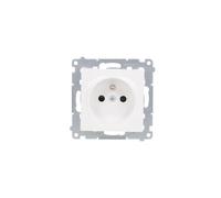 Kontakt-Simon DGZ1Z.01/11 - Toma de Corriente (plástico IP20, 250 V, 75 mm, 40 mm), Color Blanco