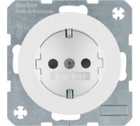 Enchufe individual Berker R.1/R.3 Schuko 16A 250V blanco 47432089
