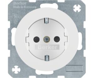Enchufe individual Berker R.1/R.3 Schuko 16A 250V blanco 47432089