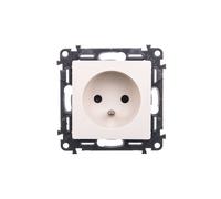 Enchufe individual con/u 2P+Z con biseles VALENA LIFE 753280