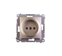 Enchufe individual Simon 54 b/u 16A IP20 dorado mate DG1Z.01/44