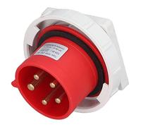 Enchufe Industrial, Conector de aviación Impermeable IP67, 3P+N+E, 32 A, CA 220-380 V, 240-415 V; Carcasa de Nailon de Alta Resistencia con contactos de latón para Uso Industrial