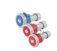 Enchufe industrial de 3 pines, 4 pines y 5 pines, conector eléctrico de pared impermeable IP67, 16 A, 32 A, macho y hembra, 220 V, 380 V.(Connector,32A,4P)