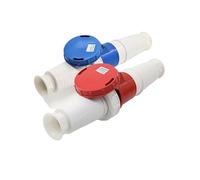 Enchufe industrial impermeable de 3, 4 y 5 núcleos con orificio 125 A for aviación(4 Core Red)
