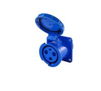 Enchufe industrial impermeable de 3 polos, 4 polos y 5 pines, resistente al polvo, IP67, macho y hembra, 63 A, 125 A, 380 V, 415 V.(3P63A Panel Mounted)