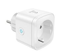 Enchufe Inteligente Alexa, Enchufe Wi-Fi Medidor Consumo, Tomada Inteligente Programable con Temporizador, Control Remoto por APP&Voz, Compatible con Alexa, Google Home y SmartThings, 16A 3680W, 1Pack