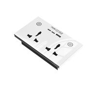Enchufe Inteligente con Cargador Rápido, WiFi y , 2 Enchufes y Puerto de Carga USB, Interruptores.