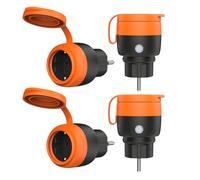 Enchufe Inteligente Impermeable IP44, Monitor de Energía, Control Remoto, Control de Voz y Temporizador, Funciona con Alexa y Google Home, Smart Life App, 2.4GHz, 4 Pack