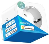 Enchufe inteligente Meross, con monitorización energética, compatible con Apple HomeKit, Alexa y Google Home.