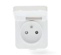 Enchufe inteligente Nedis SmartLife Zigbee 3.0 | IP44 | Medidor de potencia | 3680 W | Francia / Tipo E (CEE 7/6) | 0 - 55 °C | Android™ / IOS | Blanco | 1 pieza