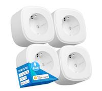 Enchufe Inteligente WiFi 16A 3840W, Compatible con Apple HomeKit Siri, Alexa, Google Assistant y SmartThings, con Control Remoto Meross app, WiFi Smart Plug, Paquete de 4