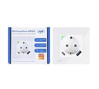 Enchufe Inteligente WiFi PNI SmartHome WP202, Montaje enterrado, Control de Internet, aplicación dedicada Tuya Smart, Compatible con Amazon Alexa y Google Home