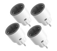 SONOFF S60TPF Enchufe Inteligente Wi-Fi (con Monitoreo Energético), Programar el Encendido/Apagado, Ahorro Energía, Compatible con Alexa y Google Home, 4 Pack