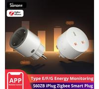 Enchufe Inteligente Sonoff S60ZB Zigbee Control por Voz y Estadísticas de consumo