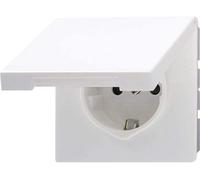 Enchufe Jung Schuko LS1520KLWW Serie LS - con tapa abatible, 16 A, 250 V Nuevo
