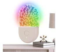 Enchufe las luces nocturnas para toma de pared | Toma de pared LED para 6 colores cambiantes | Luz nocturna LED multicolor para enchufar para escaleras, pasillo, habitación infantil, baño