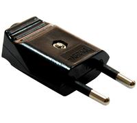 Enchufe Macho 10A 250V (Negro) - GSC
