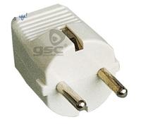 Enchufe Macho con Schuk Blanco 16A - GSC