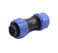 Enchufe macho de aviación de alta conductividad con diseño, conector fácil de instalar para exteriores, resistente a la intemperie, conector de alimentación en línea, adaptador de cable de repuesto