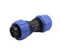 Enchufe macho de aviación de alta conductividad con diseño, conector fácil de instalar para exteriores, resistente a la intemperie, conector de alimentación en línea, adaptador de cable de repuesto