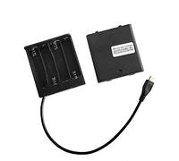 Enchufe Macho Micro USB 4 Cargador de batería AA Caja 4AA Soporte de batería Salida 4.8 voltios o 6 voltios con Interruptor de Encendido y Apagado, 1 PCS