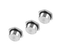 Enchufe macho NPT/BSPP/M, resistente al agua y al polvo, rosca de acero inoxidable 304, conector con cabeza hexagonal, accesorio de tubería sólida con anillo de goma de sellado NPT, BSPP 3pcs M63*1.5
