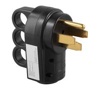 Enchufe macho o hembra de 50 amperios, 125/250 V, resistente, para caravana, autocaravana, remolque, carcasa de nailon con asa para conexión segura, compatible con cable STW 14-50R