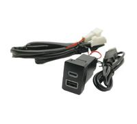 Enchufe módulo USB AUX Cargador Coche Para TYPE-C Adaptador Entrada Carga Rápida Audio U-disk Compatible Con Toyota Para Auris Para Prius Para Hilux 2014-2017