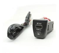 Enchufe módulo USB AUX Centro Puerto USB Compatible Con Toyota Para Rav4 2020-2023 Coche Dual PD Cargador QC3.0 12V Enchufe Adaptador Interfaz Carga Rápida