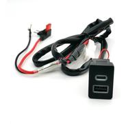 Enchufe módulo USB AUX Consola Central Con Puerto USB Compatible Con Toyota Para Auris Para Coche Innova Quick Cargador QC3.0 Para Enchufe Carga Con Adaptador Tipo C