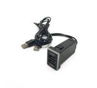 Enchufe módulo USB AUX Consola Central Con Puerto USB Compatible Con Toyota Para Camry Para Prius Para Corolla Coche Cargador Enchufe PD Adaptador QC3.0 Carga Rápida