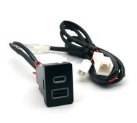 Enchufe módulo USB AUX Toma USB Auxiliar Compatible Con Toyota Para Spade 2012-2016 Coche Para Cargador QC3.0 Para Adaptador Enchufe PD Tipo C