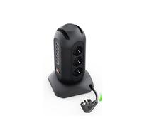 Enchufe móvil estilo torre europeo con 9 puertos de salida y 6 puertos USB. Admite cable de 1,8 metros
