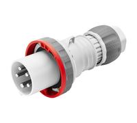 Enchufe Móvil Recto HP IP69 3P+T 63A 380-415V Rojo 6H Cableado A Capucha