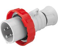 Enchufe Móvil Recto IP69 3P+T 16A 380-415V 50/60Hz Rojo Cableado A Tornillo