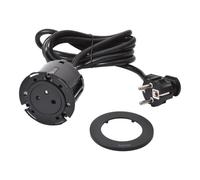 Enchufe para muebles INCARA DISQ 60 2p+z 2,0 m negro 654721