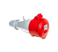 Enchufe portátil 32A 5P 400V rojo IP44 P17 TEMPRA 555219