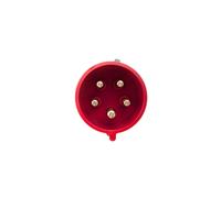 Enchufe Portátil 32A 5P 400V Rojo IP44 TURBO TIBURÓN 025-6TT