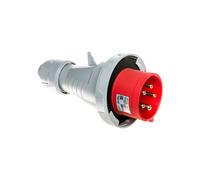 Enchufe portátil 5P 32A 400V negro IP67 TEMPRA P17 555439