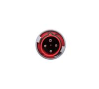 Enchufe portátil 63A 4P 400V rojo IP67 POWER TWIST 034-6