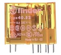 Enchufe/printrel.230V AC2W 8A paso 5mm - Relé de conmutación AC 230V 8A 40.52.8.230.0000 | Finder | 40.52.8.230.0000 | Relé de conmutación