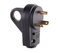 Enchufe RV 30 A 125/250 V de repuesto para conector de alimentación macho y hembra, construcción robusta para autocaravanas, caravanas y remolques, con mango ergonómico