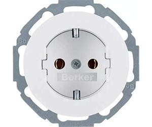 Enchufe Schuko 2p+T 16 A Berker By Hager 47552089serieR.Classic Blanco