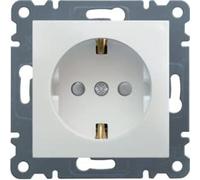 Enchufe Schuko 2P+TT 16A Hager Lumina Intense WL1060 color Blanco
