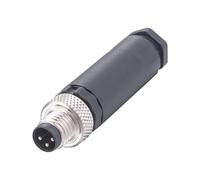Enchufe seguro impermeable de 3 pines/4 pines, carcasa PA66 de alta resistencia para una conexión estable, protección contra aceites/ácidos, enlace impermeable